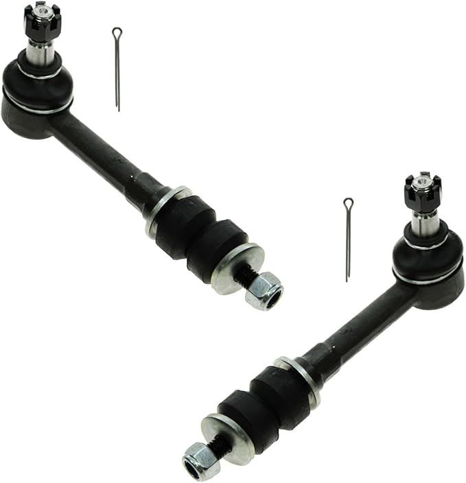 TRQ Front Left and Right Sway Bar Link Set 2 Piece Compatible with 96-99 Dodge Ram 1500 4 Wheel Drive 96-99 Ram 2500 4 Wheel Drive 96-99 Ram 3500 4 Wheel Drive 98-99 Ram 3500 Rear Wheel Drive