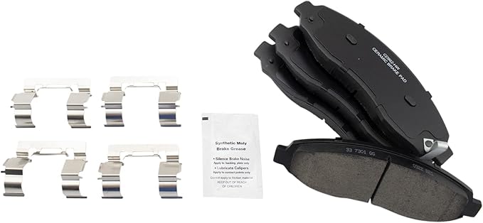TRQ Front Brake Pads Ceramic Compatible with 2003-2004 Dodge Dakota