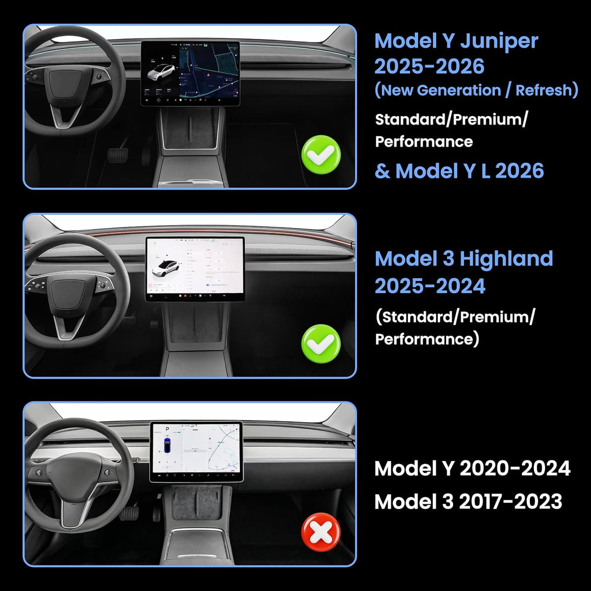 Hideable under Screen Storage for Model Y/3 (Juniper/Highland)