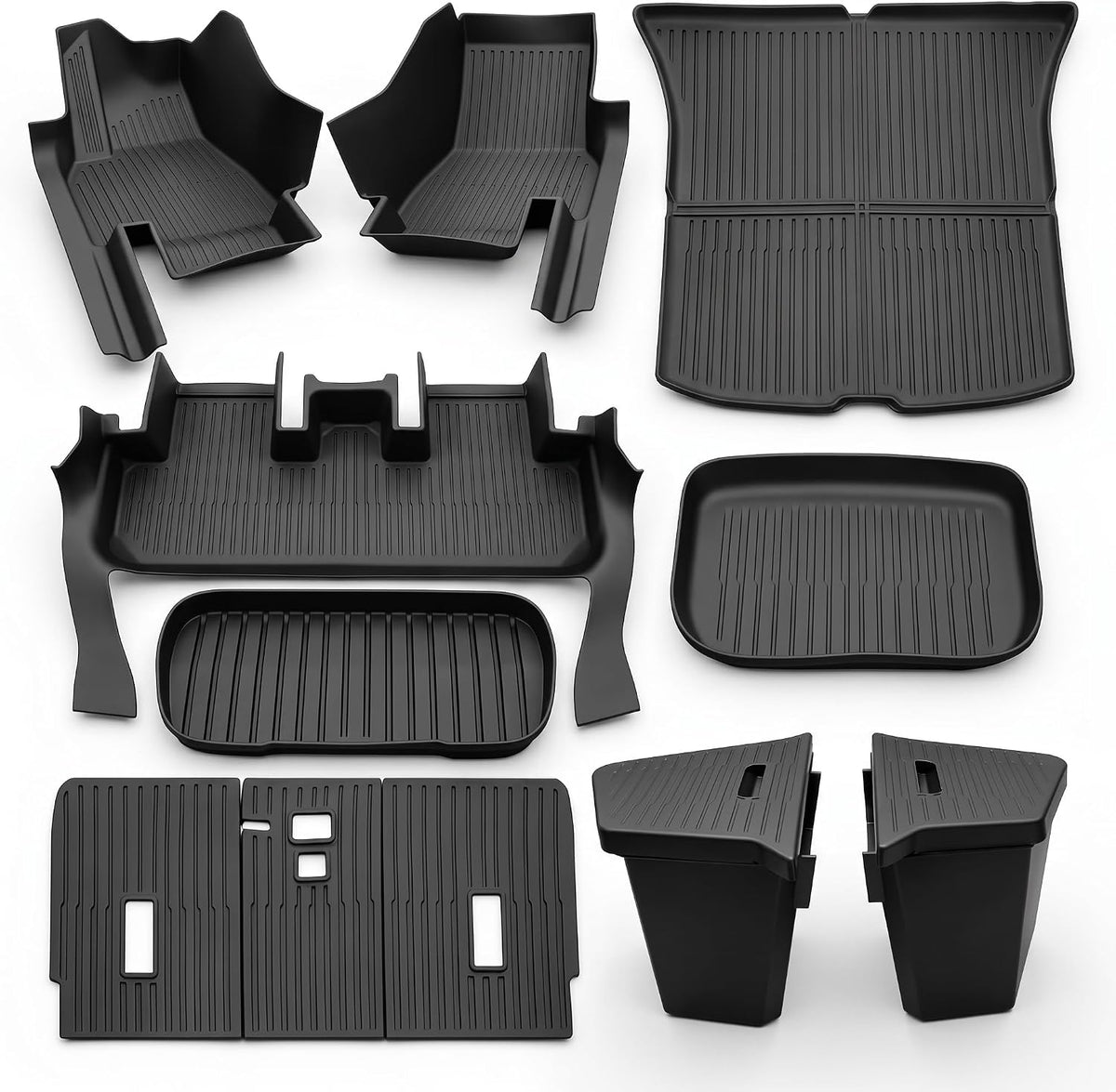 11PCS Floor Mats for 2025-2026 Tesla Model Y Juniper