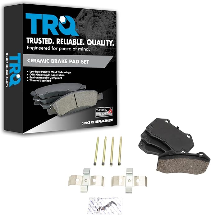 TRQ Front Brake Pads Ceramic Compatible with 2016-2020 Mazda MX-5 Miata