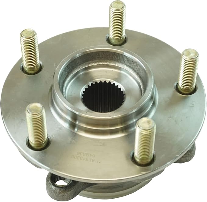 TRQ Front Left and Right Wheel Bearing and Hub Assembly Set 2 Piece Compatible with 09-15 Mitsubishi Lancer Ralliart 10-15 Lancer Evolution MR 10-15 Lancer Evolution GSR 12-15 Lancer SE