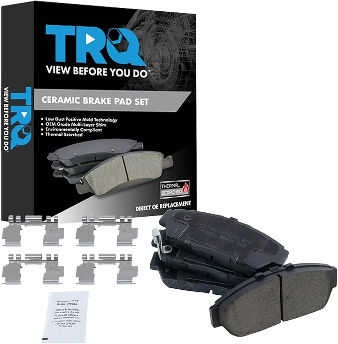 TRQ Front Brake Pads Ceramic Compatible with 1994-2001 Acura Integra 1994-1995 Honda Civic