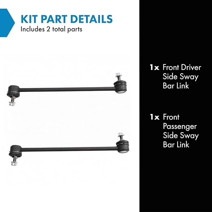 TRQ Front Sway Bar Stabilizer Link Set Compatible with 2019-2021 Acura RDX 2018-2022 Honda Accord 2016-2021 Civic 2020-2022 CR-V 2019-2022 Insight