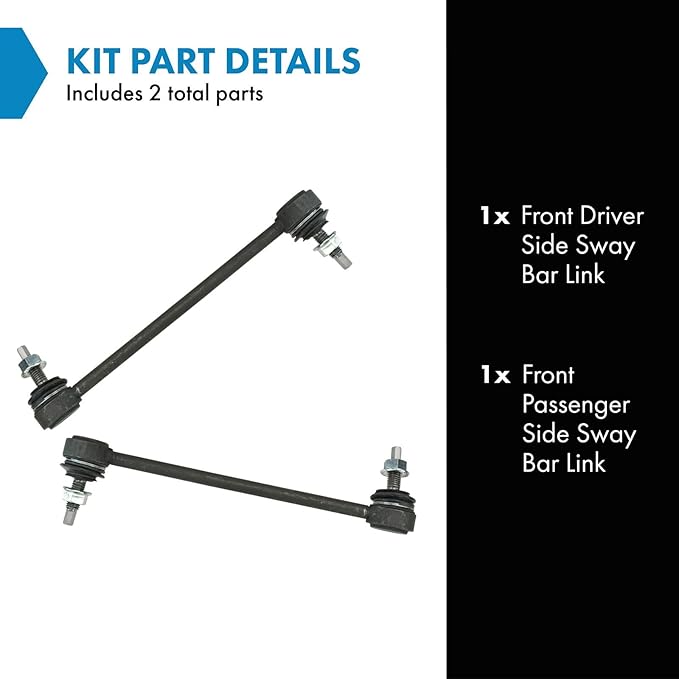 TRQ Front Sway Bar Stabilizer Link Set Compatible with 1986-1995 Ford Taurus 1995-2003 Windstar 1988-1994 Lincoln Continental Mercury Sable