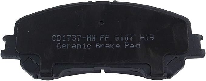 TRQ Front Brake Pads Ceramic Hardware Wear Sensor Compatible with 2014-2020 Nissan Rogue 2017-2022 Rogue Sport