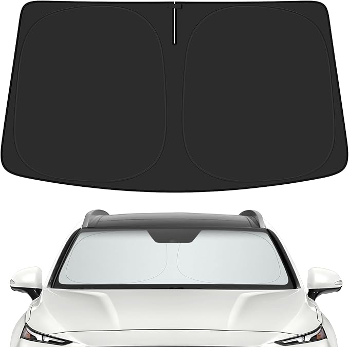 Car Windshield Sun Shade for Hyundai 2019-2023 Santa Fe Accessories (OEM Design) Reflective Foldable Heat Insulation Sunshade for Ultimate Protection