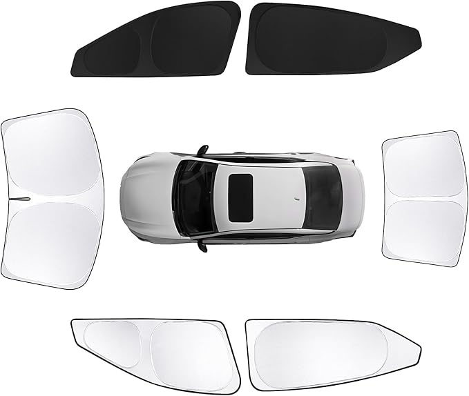 6pcs Car Window Shades for Nissan Altima 2019-2025 Accessories,Windshield Side Rear Full Sunshade,Sun Visor UV Blocking, Privacy Protection and Blackout for Camping Outdoor