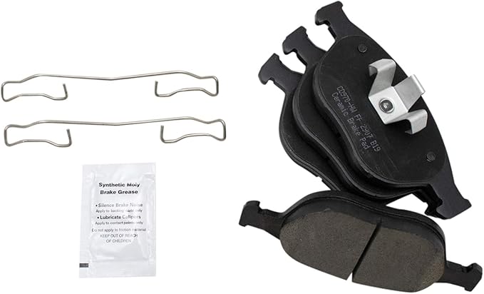 TRQ Front Brake Pads Ceramic Compatible with 2002-2004 Ford Focus 2010-2013 Transit Connect