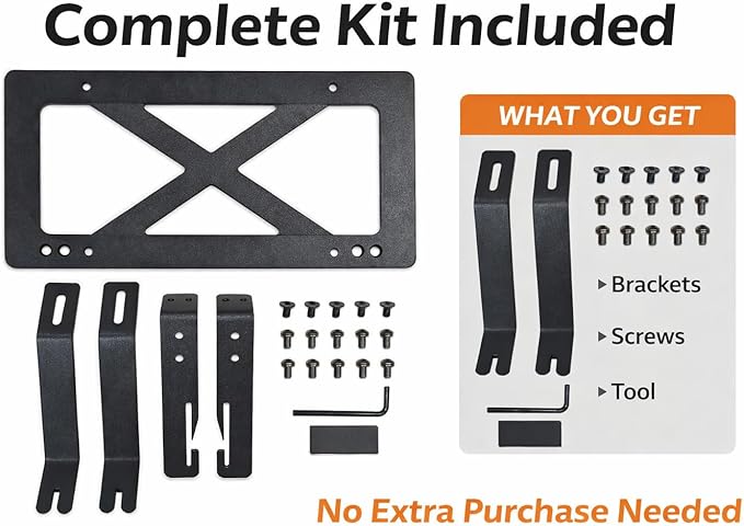 No Drill Front License Plate Mount for Tesla Model Y Juniper 2026, Premium Front License Plate Holder Bracket, License Plate Frame Secure & Scratch-Free Install【for 2026 Tesla Model Y Juniper】