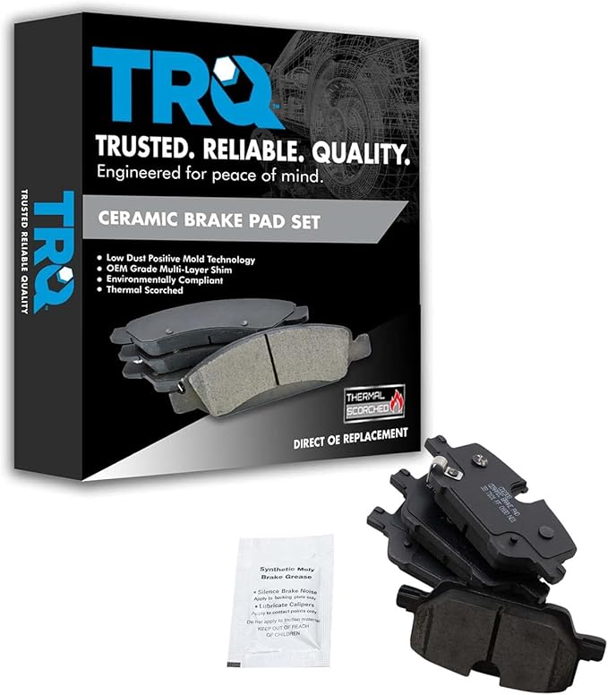 TRQ Rear Brake Pads Ceramic Compatible with 2020-2021 Buick Encore GX 2021 Chevrolet Trailblazer