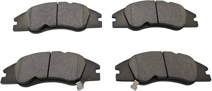 TRQ Front Brake Pads Ceramic Hardware Wear Sensor Compatible with 2004-2009 Kia Spectra 2005-2009 Spectra5