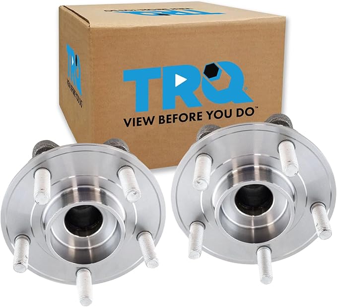 TRQ Rear Left and Right Wheel Bearing and Hub Assembly Set 2 Piece Compatible with 14-20 Ford Fusion FWD 14-16 Lincoln MKZ FWD 19-20 Ford Police Responder Hybrid 19-20 SSV Plug-in Hybrid