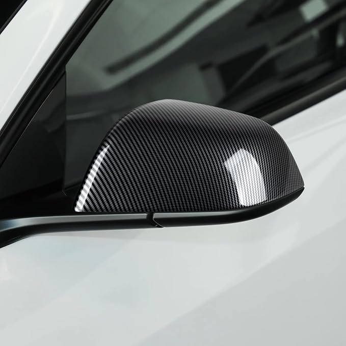 for Tesla Model 3 Mirror Cap Cover 2017-2025 Accessories Car Trim Carbon Style ABS Rearview Mirror Decal Sticker