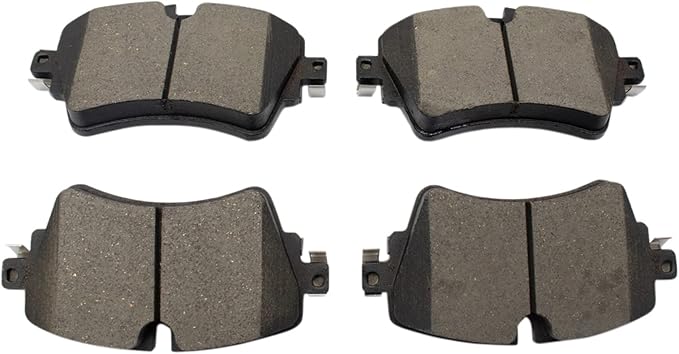 TRQ Front Ceramic Brake Pad Set Compatible with 17-21 Mini Cooper S 17-19 Clubman ALL4 16-19 Base 2016 294mm Front Rotors 2015 5 Lug Wheels