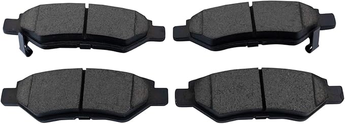 TRQ Rear Brake Pads Ceramic Compatible with 2008-2014 Cadillac CTS 2010-2016 SRX 2010-2015 Chevrolet Camaro 2011 Saab 9-4X