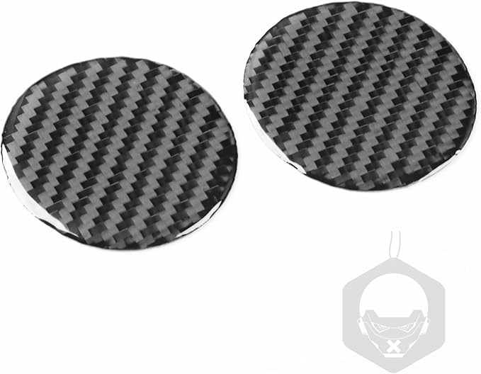 Carbon Fiber Stickers Car Trailer Buckle Switch Car Interior Trim Compatible with Tesla Model 3 2024 Accessories Decorative Stickers Overlay Decal Cover