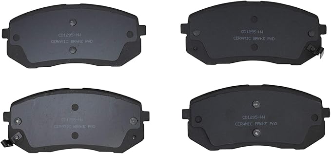 TRQ Front Brake Pads Ceramic Hardware Wear Sensor Compatible with 2015-2016 Hyundai Sonata 2011-2017 Tucson 2007-2010 Kia Rondo 2014-2016 Cadenza 2011-2016 Sportage 2015-2016 Soul EV