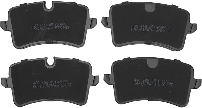 TRQ Rear Brake Pads Ceramic Hardware Wear Sensor Compatible with 2012-2018 Audi A6 A6 Quattro A7 Quattro 2011-2018 A8 Quattro 2013-2015 RS5 2014-2018 RS7 2013-2018 S6 S7 S8 2015-2017 Porsche Macan