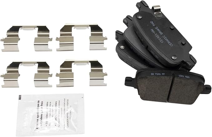 TRQ Rear Brake Pads Ceramic Compatible with 2016-2020 Chevrolet Malibu