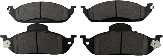 TRQ Front Brake Pads Ceramic Hardware Wear Sensor Compatible with 1998-2003 Mercedes-Benz ML320 2003-2005 ML350 1999 ML430
