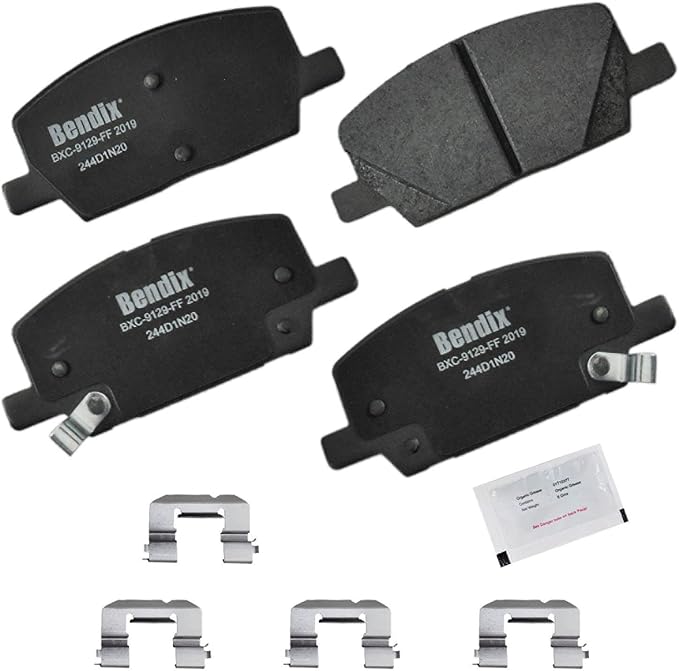 Bendix Priority1 CFC2019 Ceramic Front Brake Pads for Buick Encore 2022-2018, Chevrolet Trax 2022-2018