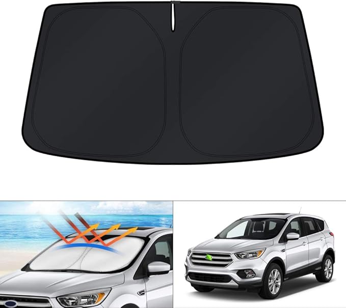 KUST Windshield Sun Shade for 2013 2014 2015 2016 2017 2018 2019 Ford Escape Accessories Sunshade Foldable Window Sun Protector Block UV Rays Keep Car Cooler