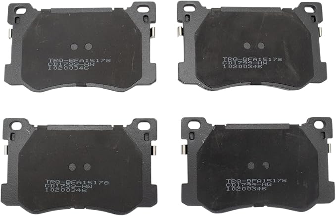 TRQ Front Brake Pads Ceramic Compatible with 2017-2019 Genesis G80 2015-2016 Hyundai 2016-2017 Kia K900
