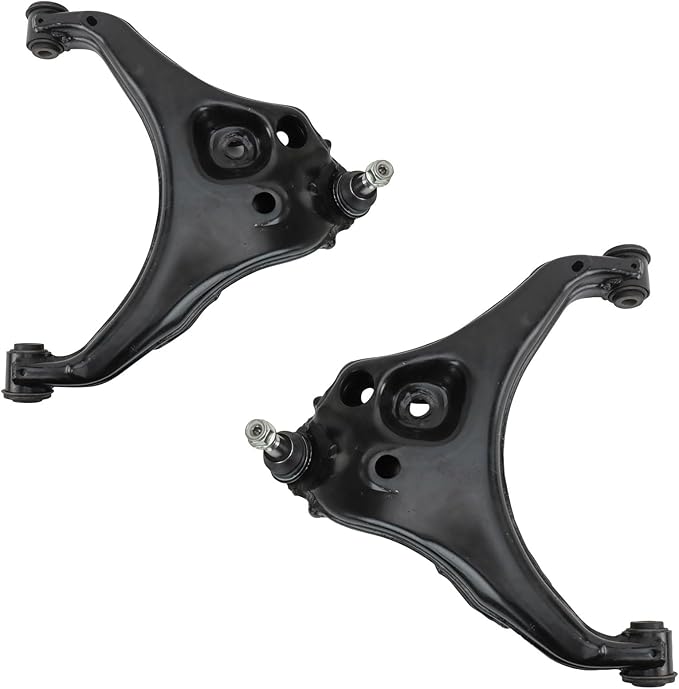 TRQ Front Lower Driver and Passenger Side Control Arm and Ball Joint Set 2 Piece Compatible with 15-16 Chevrolet Colorado 17-22 Colorado WT Z71 LT 17-20 Colorado Base Model 15-22 GMC Canyon