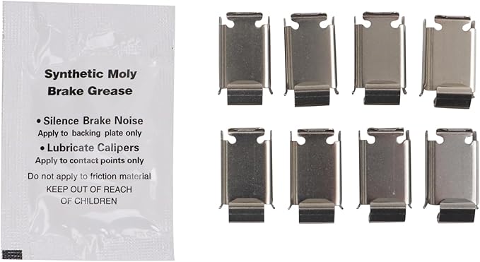 TRQ Rear Brake Pads Ceramic Compatible with 2009-2010 Dodge Ram 2500 3500 2012 1500 2011-2018