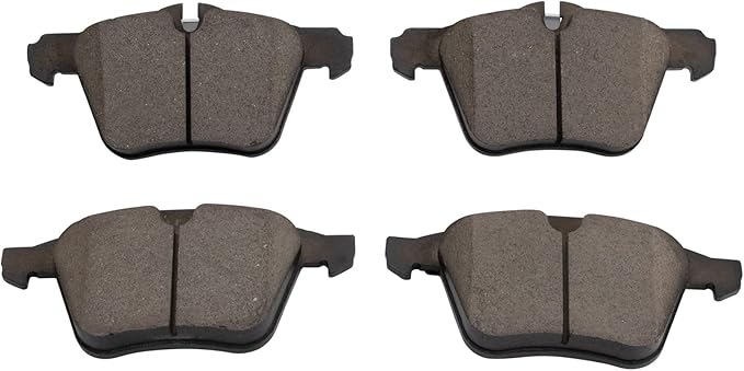 TRQ Front Ceramic Brake Pad Set Includes Contact Point Grease Compatible with 19 Jaguar XJ R-Sport AWD 19 XJ L Portfolio AWD 15–16 XJ AWD 12–15 XK