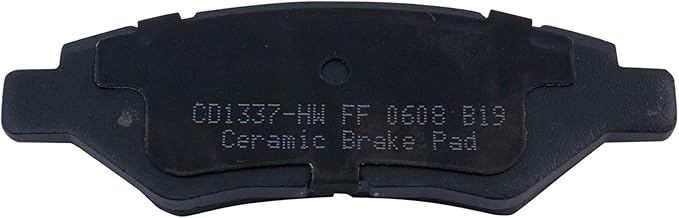 TRQ Rear Brake Pads Ceramic Compatible with 2008-2014 Cadillac CTS 2010-2016 SRX 2010-2015 Chevrolet Camaro 2011 Saab 9-4X