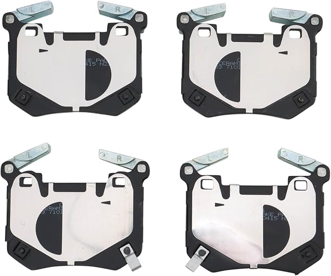TRQ Rear Ceramic Brake Pad Set Includes Contact Point Grease Compatible with 2018 Kia Stinger 2019-2020 Genesis G70