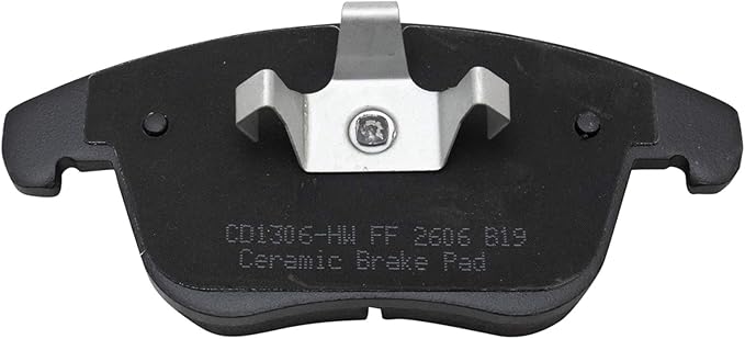 TRQ Front Ceramic Brake Pad Set Compatible with 11-18 Volvo S60 15-18 V60 08-16 XC70 with 300mm Diameter Front Rotors Models