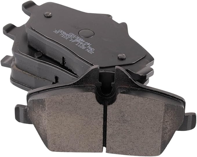 TRQ Front Ceramic Brake Pad Set Compatible with 18-23 Mini Cooper Base 17 Cooper Base without John Cooper Works Brake Package 15-16 Cooper Base with 280mm Diameter Front Rotors