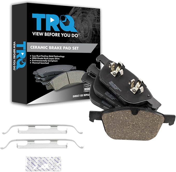 TRQ Front Brake Pads Ceramic Compatible with 2010-2015 Volvo XC60 2010-2014 XC90