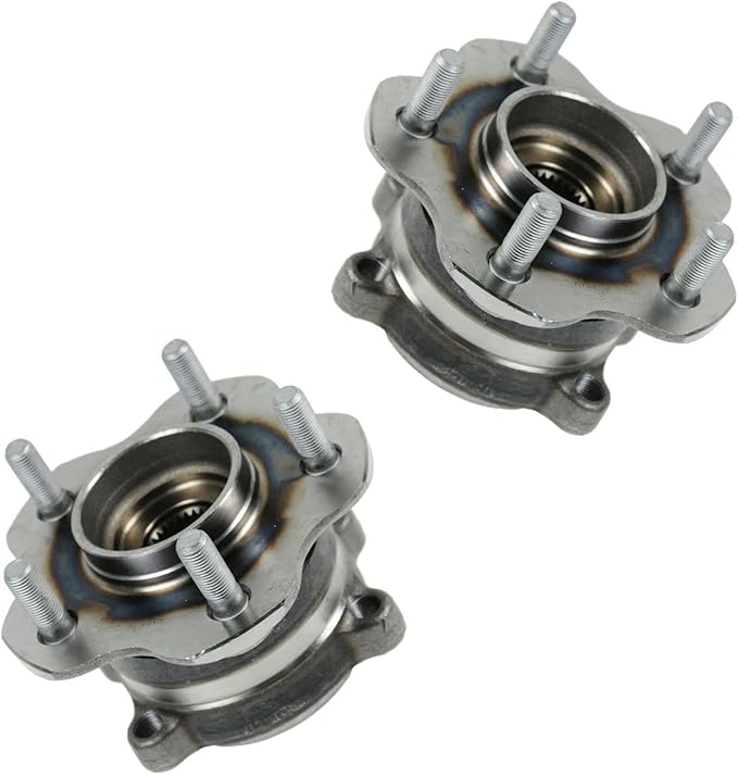 TRQ Rear Wheel Bearing and Hub Assembly Set 2 Piece Compatible with 2003-2007 Nissan Murano AWD