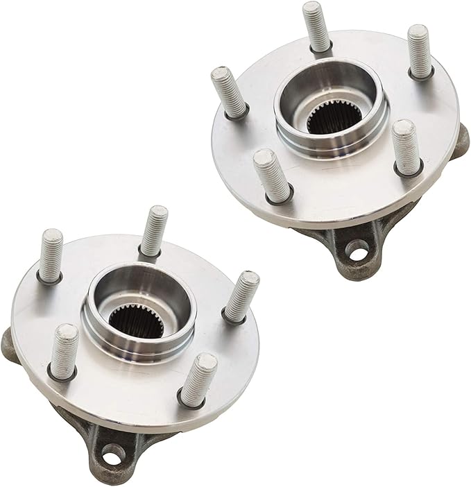 TRQ Front Left and Right Wheel Bearing and Hub Assembly Set 2 Piece Compatible with 13-20 Lexus GS350 AWD 06-15 IS250 AWD 15-19 IS350 AWD 2020 IS350 AWD 18-19 IS300 V6 3.5L 20-22 RC300 V6 3.5L