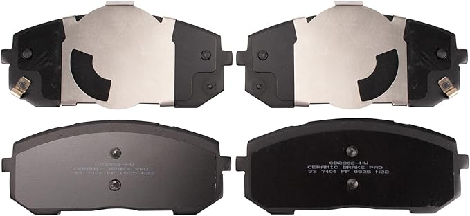 TRQ Front Ceramic Brake Pad Set Compatible with 21-23 Hyundai Elantra N Line 20-22 Hyundai Sonata SE Hybrid Limited Limited SEL Plus Hybrid SEL SEL Hybrid Blue 21 Kia K5