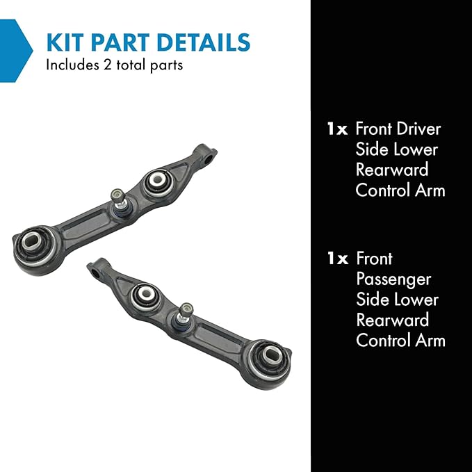 TRQ Front Lower Control Arm Set Compatible with 2006 Mercedes-Benz CLS500 CLS55 AMG 2007-2011 CLS550 CLS63 AMG 2003-2009 E320 2006-2009 E350 2003-2006 E500 E55 AMG 2007-2009 E550 E63 AMG