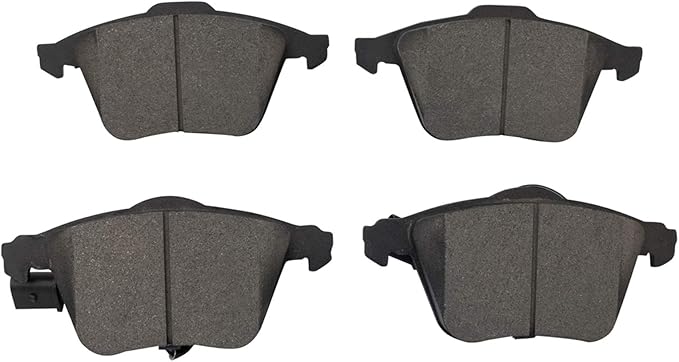 TRQ Front Brake Pads Ceramic Compatible with 2004-2009 Audi S4 2005-2009 A4 2005-2009 A4 Quattro 2005-2011 A6 2005-2011 A6 Quattro