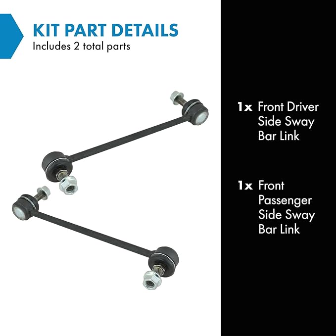 TRQ Front Sway Bar Stabilizer Link Set Compatible with 2005-2009 Chevrolet Cobalt 2006-2011 HHR 2007-2009 Pontiac G5