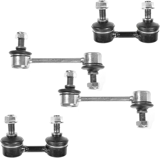 TRQ Front and Rear Sway Bar Link Set 4 Piece Compatible with 92 Toyota Corolla From 7/01/92 93-02 Corolla 98-02 Chevrolet Prizm 93-97 Geo Prizm 94-98 Toyota Celica 99 Celica To 8/31/99