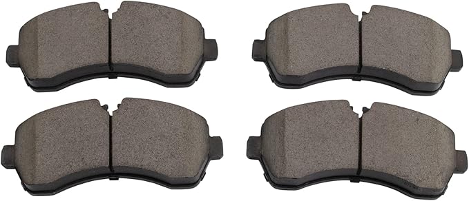 TRQ Front Ceramic Brake Pad Set Includes Contact Point Grease and Hardware Compatible with 07-09 Dodge Sprinter 3500 07-20 Freightliner Sprinter 3500 10-21 Mercedes-Benz Sprinter 3500