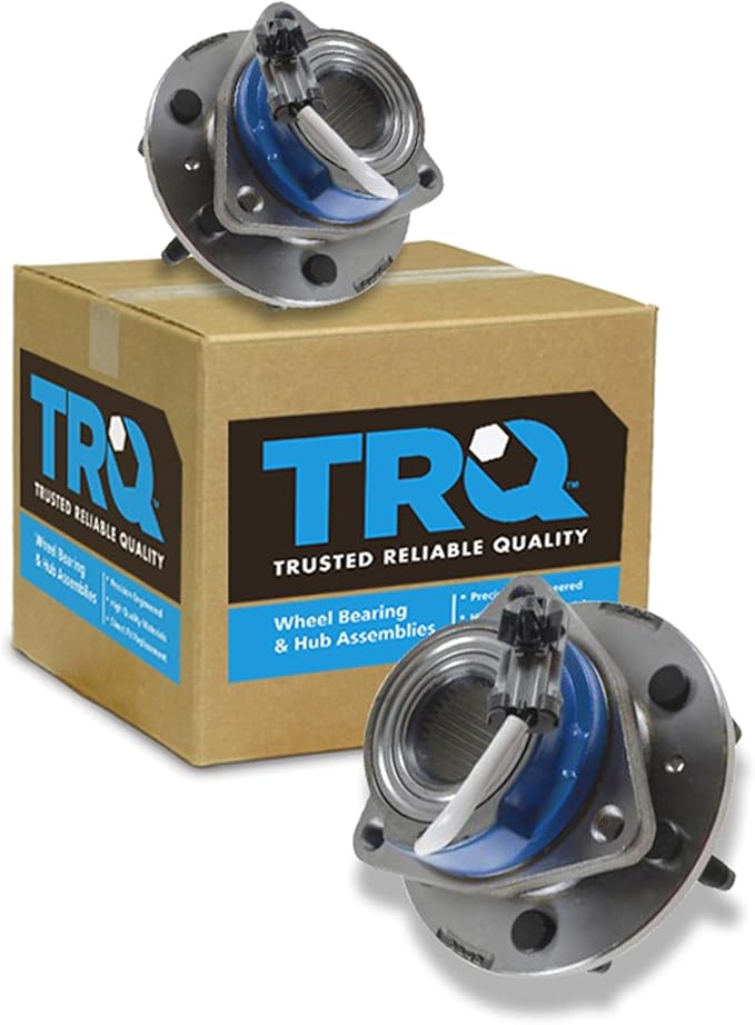 TRQ 2 Piece Front Wheel Bearing & Hub Assembly Set Compatible with 2006-2007 Buick Terraza 2006-2008 Chevrolet Uplander 2006 Pontiac Montana Saturn Relay