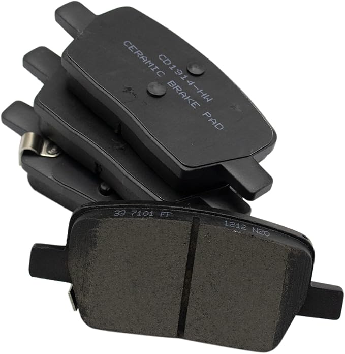 TRQ Rear Brake Pads Ceramic Compatible with 2018-2021 Buick Enclave 2016-2019 Cadillac CT6 2017-2021 XT5 2020-2021 XT6 2019-2021 Chevrolet Blazer Camaro Traverse GMC Acadia