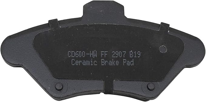 TRQ Front Brake Pads Ceramic Hardware Compatible with 1994-1998 Ford Mustang 1993-1997 Thunderbird 1993-1997 Mercury Cougar