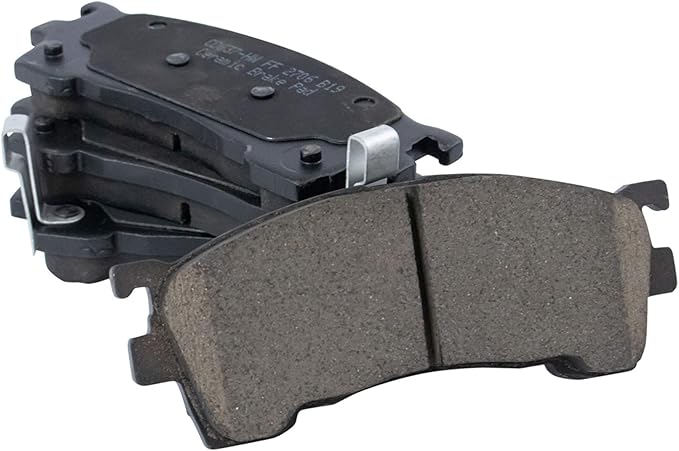 TRQ Front Brake Pads Ceramic Hardware Compatible with 1993-1997 Ford Probe 1994-2002 Mazda 626 1994-1997 MX-6 1999-2000 Protege