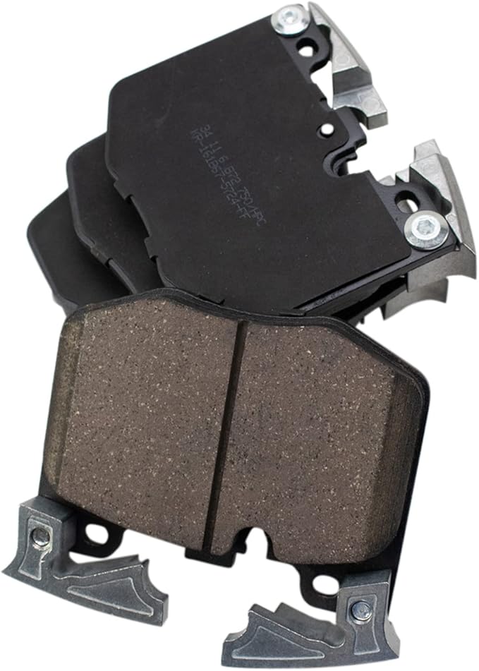 TRQ Front Ceramic Brake Pad Set Compatible with 2020 Toyota GR Supra 21-22 GR Supra Premium 21-22 GR Supra A91 Edition 2023 GR Supra L6 3.0L 2024 GR Supra