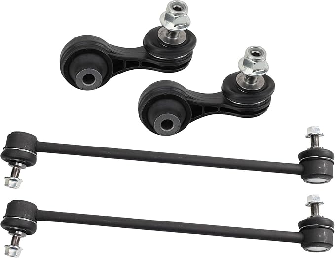 TRQ Front and Rear Sway Bar Link Set 4 Piece Compatible with 16 Honda Civic 17-18 Civic 19-20 Civic L4 1.5L 19-20 Civic LX L4 2.0L 21 Civic 19-21 Insight